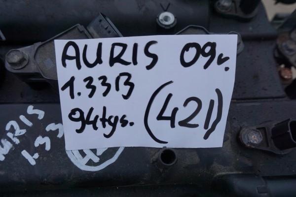 TOYOTA AURIS I E15 2009R ENGINE 1 33 1NR 1NRFE 1900047080 nr 421 YARIS Version European