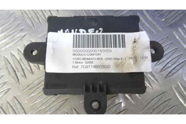 7G9T14B533GD MODULO CONFORT FORD MONDEO BERLINA (CA2) Ghia X 2008 7G9T14B533GD 160059 FORD - 1
