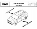 Degrees side thresholds DACIA DUSTER III Packaging status original