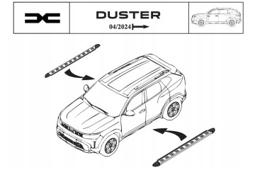 Degrees side thresholds DACIA DUSTER III Packaging status original