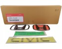 SET OF BLACK EMBLEMS HONDA CIVIC XI 08F20T50600 ORIGINAL