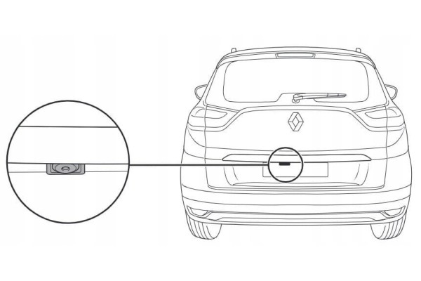 Cámara de marcha atrás con tira cromada RENAULT GRAND SCENIC IV 4 OE