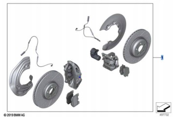 34108855466 Carbon ceramic brake retrofit kit BMW M2 M3 M4 Packaging status original