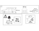 Crossbars rack roof beams for railings RENAULT AUSTRAL ASO OE Catalog number of the part 738209606R