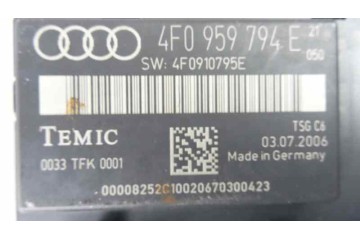 4F0959794E CENTRALITA CIERRE AUDI A6 BERLINA (4F2) 3.0 TDI Quattro (171kW) 2007 4F0959794E 170086 AUDI - 2