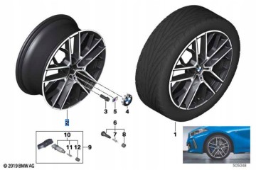 Llantas originales BMW M Performance Doble Radio 555M 36116856093