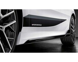 51192462601 Threshold overlay black gloss left M Performance BMW 1 F40