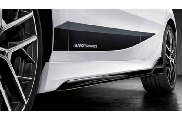 51192462601 Threshold overlay black gloss left M Performance BMW 1 F40