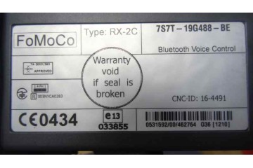 7S7T-19G488-BE MODULO ELECTRONICO FORD GALAXY (CA1) Trend 2007 7S7T-19G488-BE 174328 FORD - 1