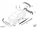 Cubierta de carbono original para espejo exterior derecho BMW M Perfor