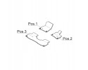 VELOUR RUGS MERCEDES EQS Z296 3PCS MERCEDES OE A29668093067Q87 Packaging status original