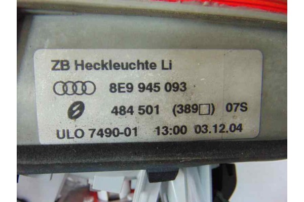 8E9945093 PILOTO TRASERO IZQUIERDO INTERIOR AUDI A4 AVANT (8E) 2.0 TDI 2005 8E9945093 176762 AUDI - 4