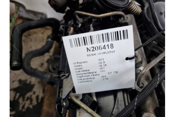 ENGINE COMPLETE BPP 2 7 TDI 179 KM AUDI A6 C6 Part manufacturer Audi OE