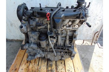 Motor Volvo V70 III 2.4 D5 D5244T con tapa plástica y mano en el tiem