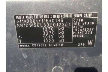 ENGINE TOYOTA AVENSIS T25 2 0 D4D 2 0 D4D 1CD FTV 116 FILM Quality of parts according to GVO O original with manufacturer s logo