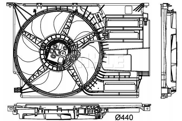 RADIATOR FAN CFF 405 000P MAHLE BMW MINI 2