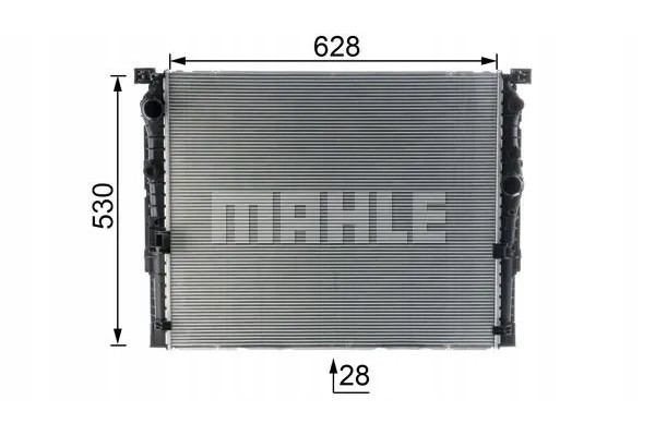 Mahle water cooler for engine cooling system original Catalog number of the part CR 2196 000P
