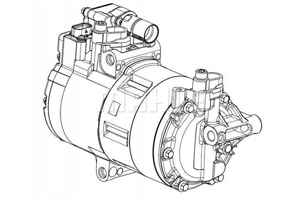 COMPRESSOR AIR CONDITIONING COMPRESSOR ACP 1453 000P Part manufacturer Mahle