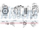 COMPRESSOR AIR CONDITIONING COMPRESSOR 890068 NISSENS Catalog number of the original SEAT 4471501542 SEAT 4471501720 SEAT 447190