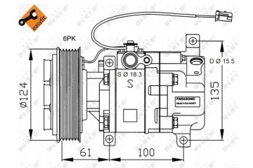 NRF 32820G air conditioning compressor Quality of parts according to GVO Q original with factory logo OEM OES