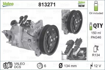 813271 AIR CONDITIONING COMPRESSOR VOLVO S80 V70 XC70 06 VALEO Part manufacturer Valeo