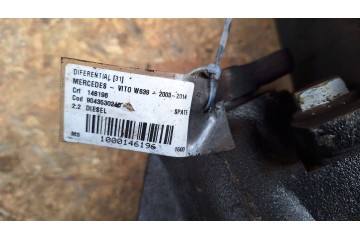 Difusor Puente Trasero 38 11 A6393501314 Mercedes Vito Viano W639 Lift