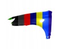 Mudguard front LEFT steel PORSCHE CAYENNE I 9PA 957 10 07 09 10 Catalog number of the part 6504 04 5720315P