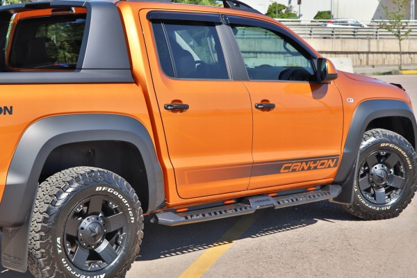 Side steps thresholds model X Volkswagen Amarok 2010 2021 Catalog number of the part S32_VA