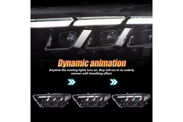 Headlights Lamp L R Led Tuning New 2023 2024 look Ford Mustang VI 6 15 18 Part manufacturer VLAND