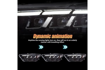 Headlights Lamp L R Led Tuning New 2023 2024 look Ford Mustang VI 6 15 18 Part manufacturer VLAND