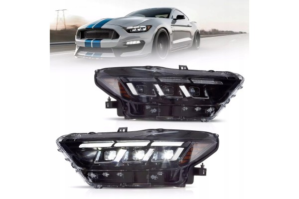 Headlights Lamp L R Led Tuning New 2023 2024 look Ford Mustang VI 6 15 18 Packaging status original