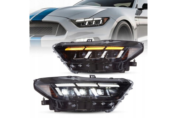 Headlights Lamp L R Led Tuning New 2023 2024 look Ford Mustang VI 6 15 18 Catalog number of the part YAA MST 2080A