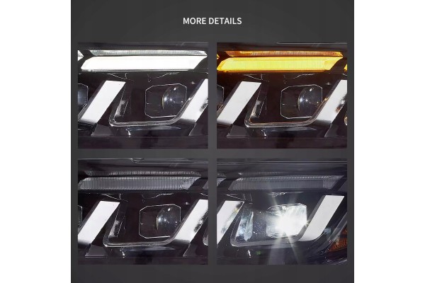 Juego de Faros Full LED, Izquierdo y Derecho, Estilo Vland EU S650 par