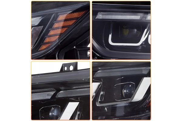 Juego de Faros Full LED, Izquierdo y Derecho, Estilo Vland EU S650 par