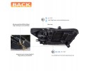 Juego de Faros Full LED, Izquierdo y Derecho, Vland Estilo EU S650 par