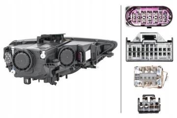 HEADLAMP LAMP LEFT BI XENON Part manufacturer Hella