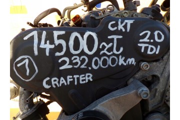 VW CRAFTER 2 0 TDI complete engine with CKT 2015 air conditioning mileage 239 thousand Engine type diesel