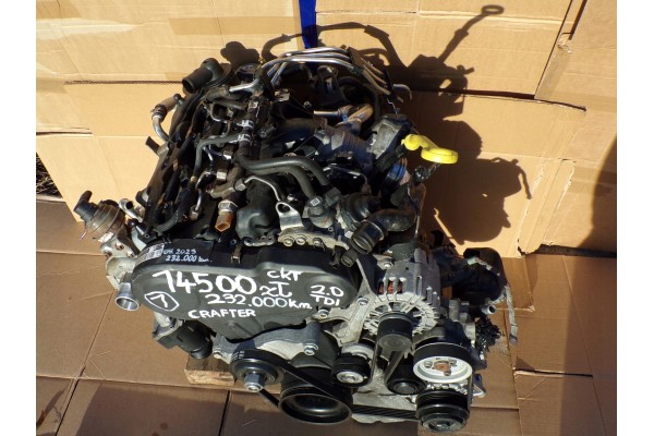 VW CRAFTER 2 0 TDI complete engine with CKT 2015 air conditioning mileage 239 thousand Catalog number of the original CKT