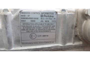 Motor Perkins Competent 3 cilindros 403D-07 para Linhai LH 800