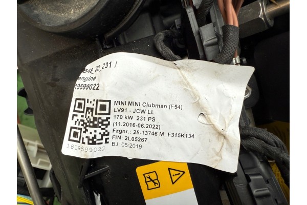 Motor BMW X1 F48 X2 F39 2 F45 MINI F54 F56 F60 B48A20B B48O 160 km