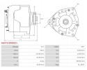 Giulietta 1 6 JTDM Giulietta 1 8 TBi Giulietta 2 0 JTDM Doblo 1 6 D Mul Catalog number of the original CHEVROLET 51863675 CHEVRO
