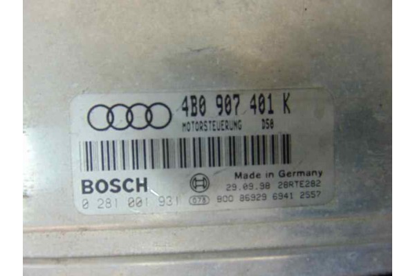 4B0907401K  CENTRALITA MOTOR UCE AUDI A6 BERLINA (4B2) 2.5 TDI 1999 4B0907401K 185697 AUDI - 3