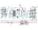 COMPRESSOR AIR CONDITIONING COMPRESSOR 890217 NISSENS