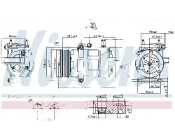 COMPRESSOR AIR CONDITIONING COMPRESSOR 890217 NISSENS