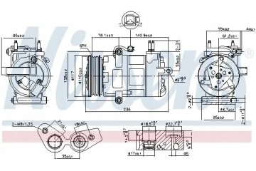 COMPRESSOR AIR CONDITIONING COMPRESSOR 890217 NISSENS Packaging status original