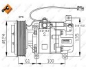 COMPRESSOR AIR CONDITIONING COMPRESSOR 32820G NRF MAZDA Quality of parts according to GVO Q original with factory logo OEM OES