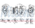 Compressor air conditioning NISSENS 89528 Part manufacturer Nissens