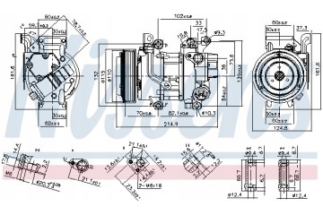 Compressor air conditioning NISSENS 89528 Part manufacturer Nissens