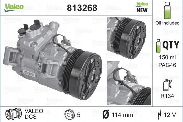VALEO 813268 air conditioning compressor Part manufacturer Valeo