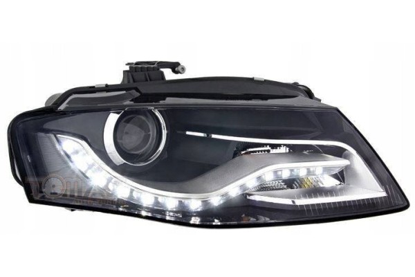 Headlight lamps Audi A4 B8 BLACK DAYLIGH Part manufacturer Depo